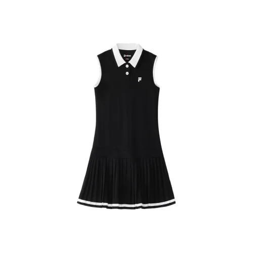 FILA FUSION FUSION LIFEFOB SS25 Sleeveless Dress Women's Jet Black