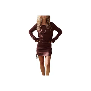 FREE PEOPLE Cabo Sweater Skirt Set Skirt Set Women's Chocolate Merlot