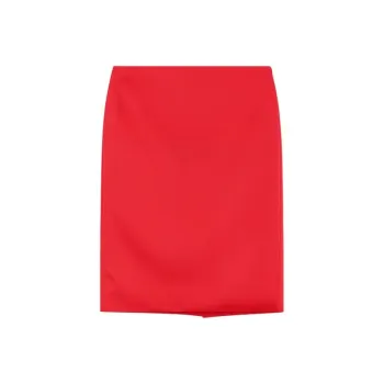WE11DONE SS24 Casual Long Skirt Women's Red