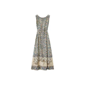 Loro Piana Sleeveless Dress Women's Multicolor