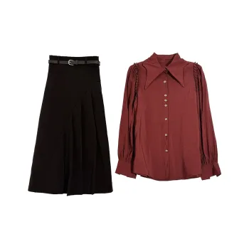 Icicofficial Two Piece Skirt Sets Women's