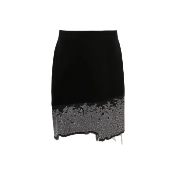 JW Anderson Glitter detail Asymmetric Skirt