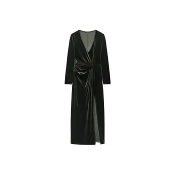 ZARA Long Sleeved Dresses Women's Dark Khaki