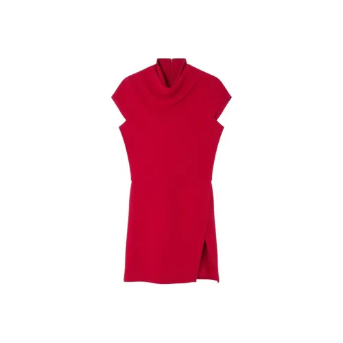 VERSACE Draped Straight Hem Mini Dress