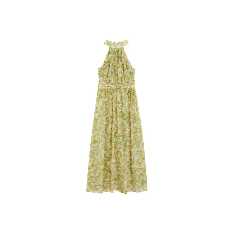 Bebe Sleeveless Dress Women's Green-0