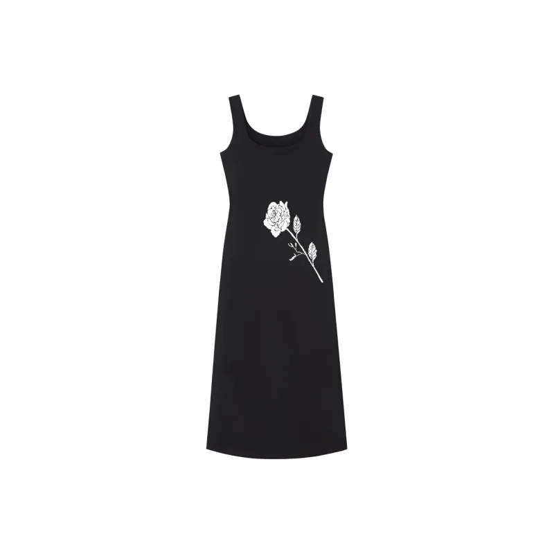 DOKZB Slip Dresses Women's Black-0
