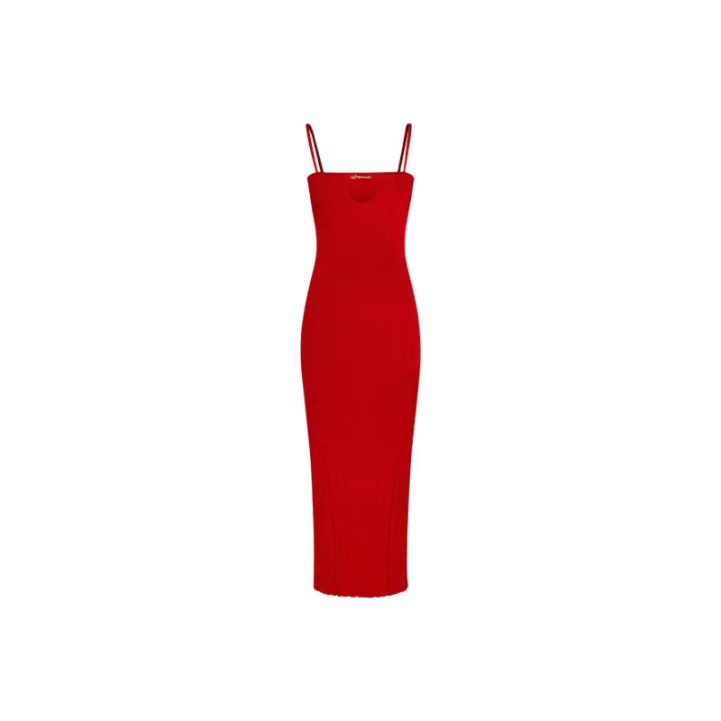 Jacquemus Knitted Sleeveless Dress-0