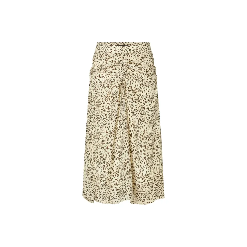 MOCO Casual Long Skirts Women's Multicolor Leopard-0