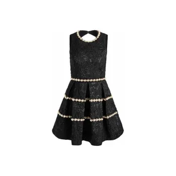 ALICE+OLIVIA FW24 ALISTAIR Sleeveless Dress Women's Black