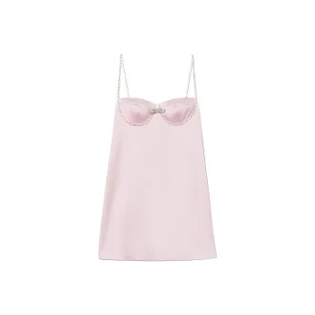 Self-portrait Satin Embellished Mini Dress