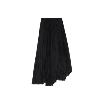 Balenciaga Pleated Midi Skirt