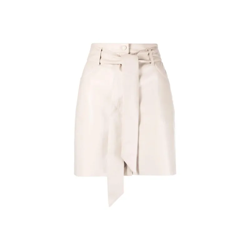NANUSHKA A line Belted Mini Skirt-0