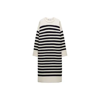 ZARA Long Sleeved Dresses Women's Black White