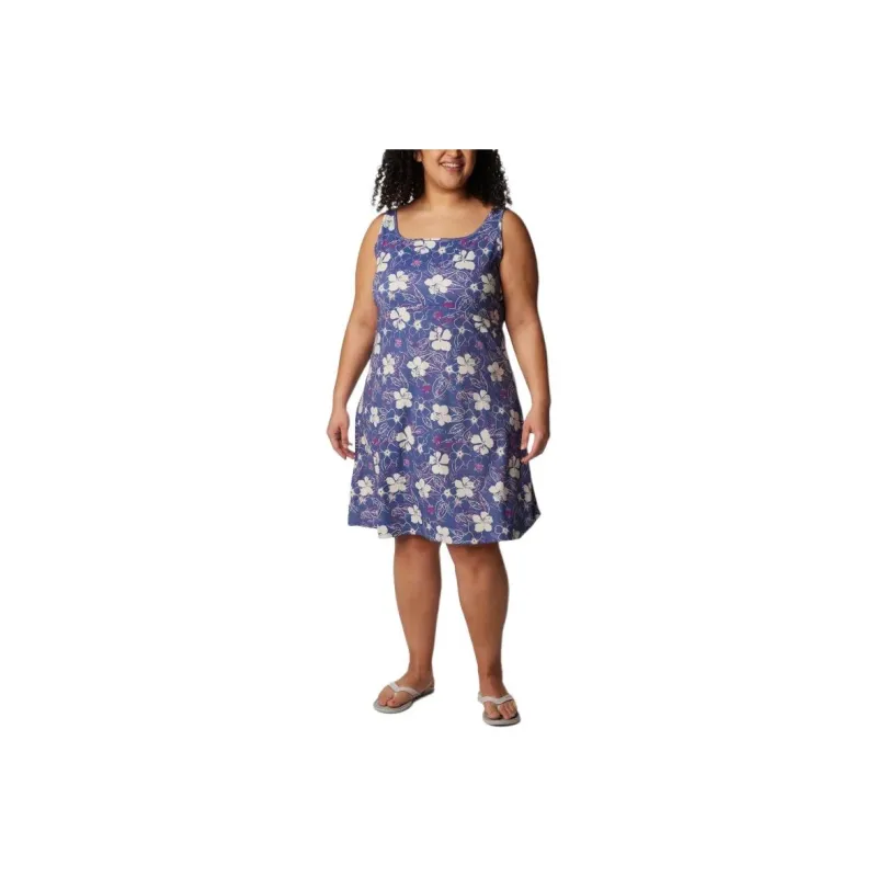 Columbia PFG Freezer™ Sleeveless Dress Women's Blue Flower-0