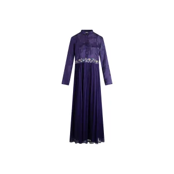 A LIFE ON THE LEFT Long Sleeved Dress Women's Purple