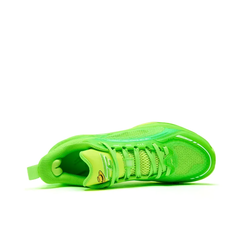 QIAODAN FE3.0 Basketball Shoes Men Low Top Shiny Green/Bright Yellow-3