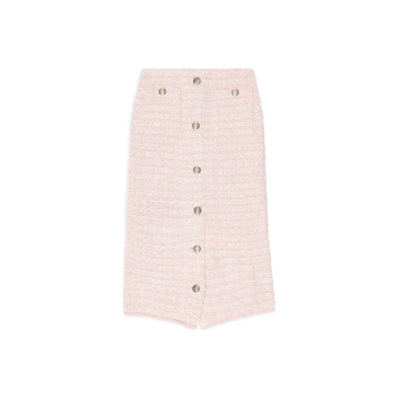 Balenciaga Casual Long Skirt Women's Pink-0