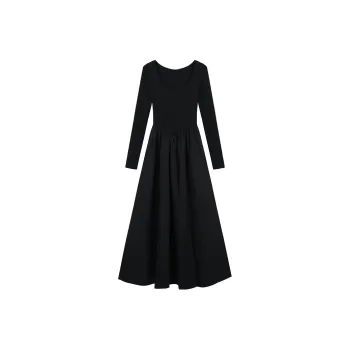 ABBY GODDESS Long Sleeved Dresses Women's Black