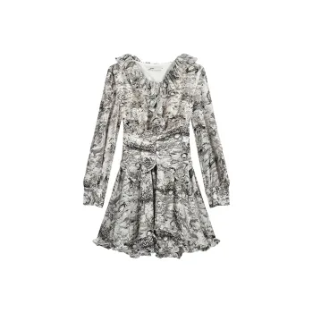 ABCMININ Long Sleeved Dress Women's Multicolor