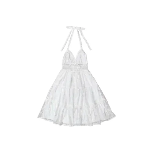 DeleteEX Slip Dresses Women's White