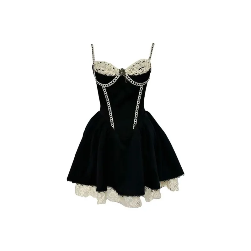 JOSR Slip Dresses Women's Black-0