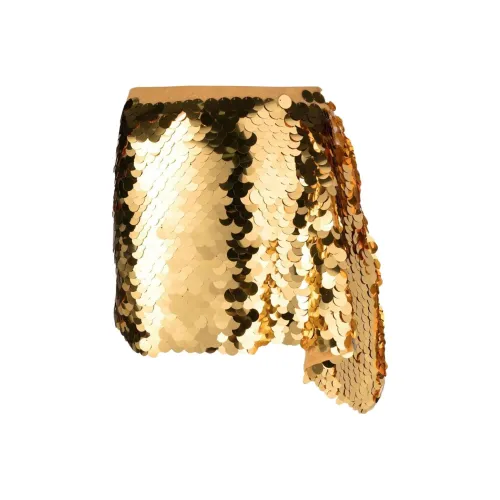 Patrizia Pepe Sequin-embellished Draped Mini Skirt