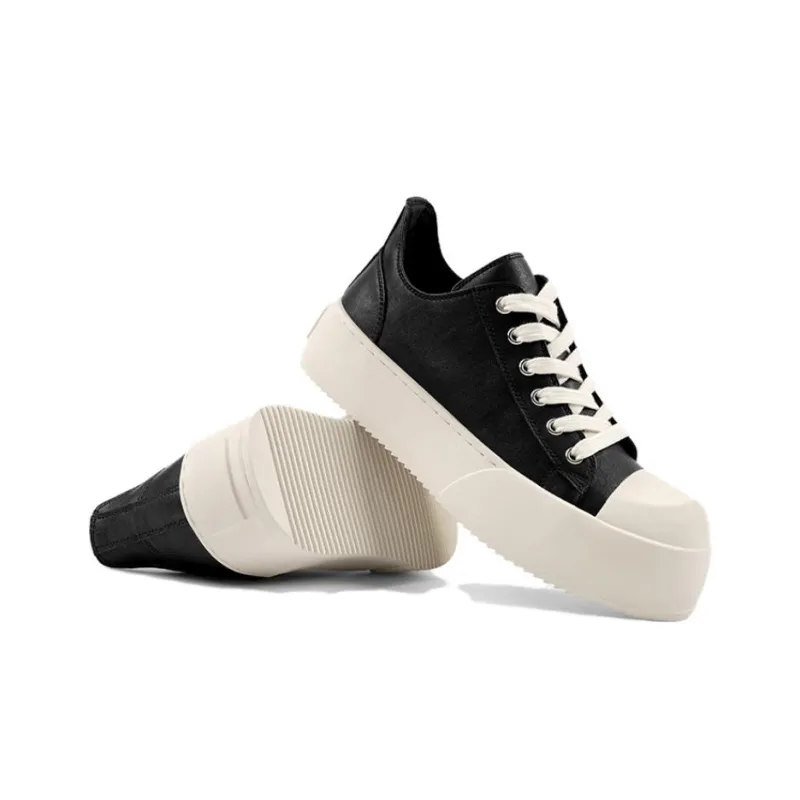 Mo Xu Oreo Base Slip Resistant Low Top Skateboard Shoes Unisex Black-3
