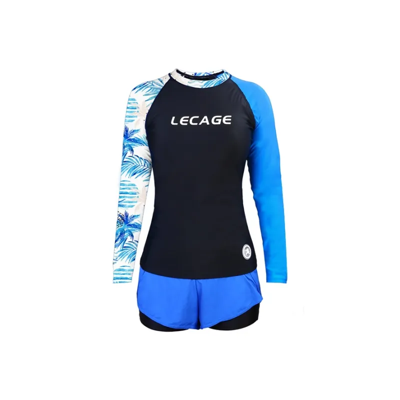 LECAGE Two Piece Swimsuit Women's Black-11