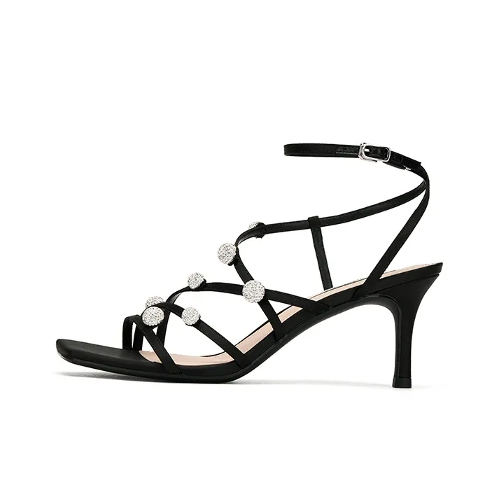 73Hours Shooting Stars Trajectory High Heels Black-0