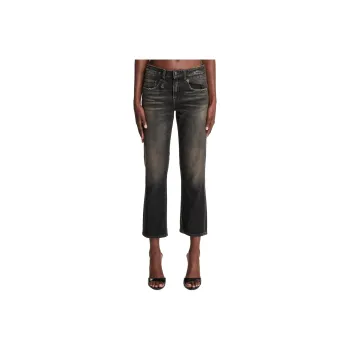 R13 Distressed effect Cropped Jeans