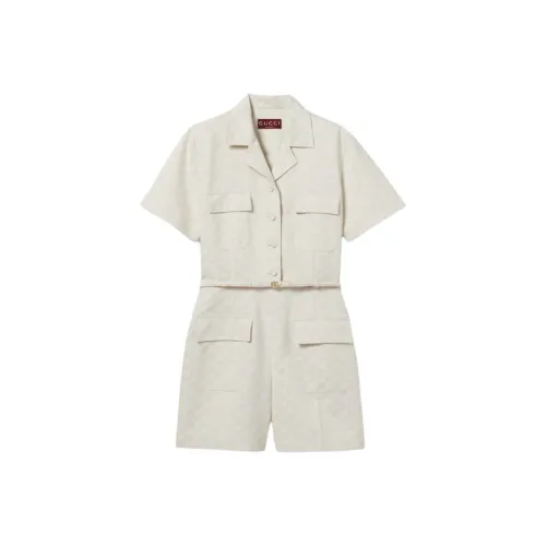 GUCCI SS25 Jumpsuit Women's Ecru