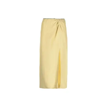Sandro Casual Long Skirts Women's Yellow