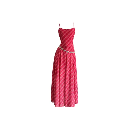 MTHE Slip Dresses Women's Red
