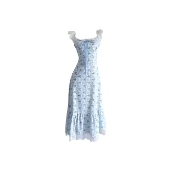 PLANE DRIFT Slip Dress Women's Blue
