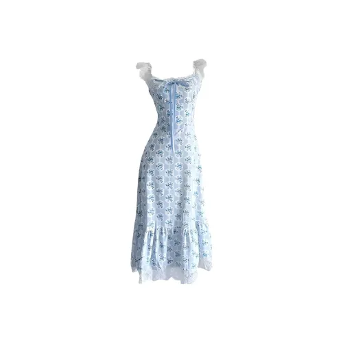 PLANE DRIFT Slip Dress Women's Blue