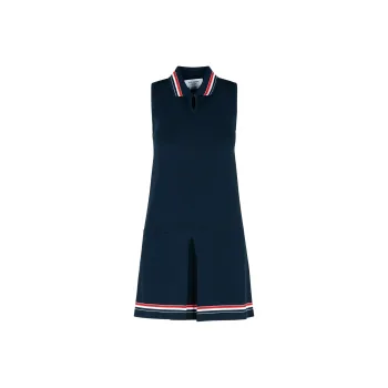 THOM BROWNE Pleated Sleeveless Dress