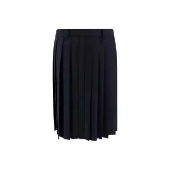MIU MIU SS24 Casual Long Skirts Women's Navy