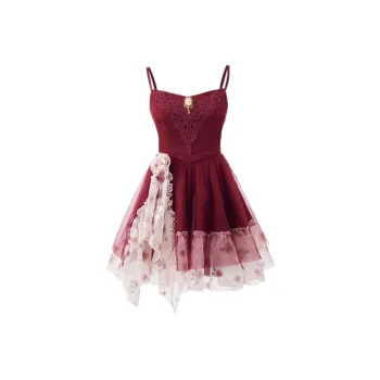 ABBY GODDESS Slip Dress Women's Red