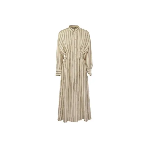 MaxMara Yole Striped Long Sleeved Dress
