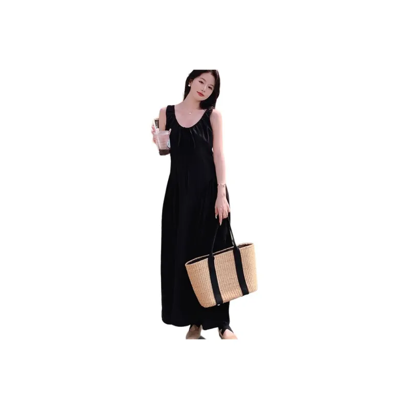 La Chapelle Sleeveless Dress Women's Black-0