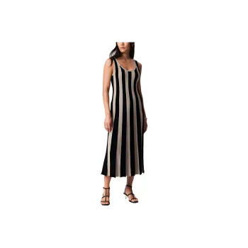 Other Stories Sleeveless Dress Women's Black/Beige
