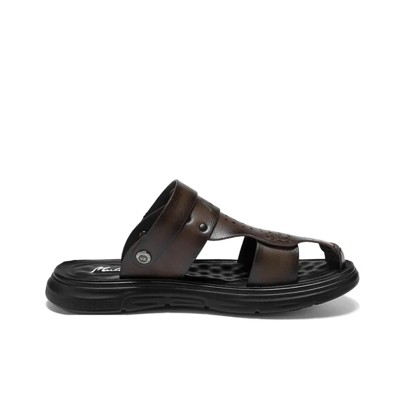 Mulinsen Abrasion Resistant Closed Toe Slippers Men's-4