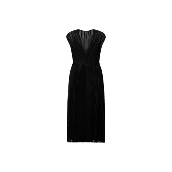 LOUIS VUITTON Pleated Silk Dress