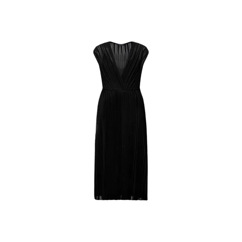 LOUIS VUITTON Pleated Silk Dress-0