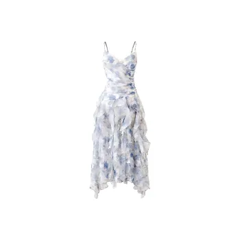 PAZZO Slip Dresses Women's Blue