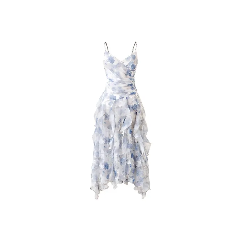 PAZZO Slip Dresses Women's Blue-0