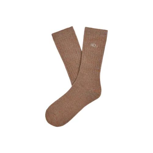 UGG Mid Calf Socks Men's 1 Pack Brown