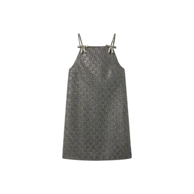 GUCCI Slip Dress Women's Silver-0