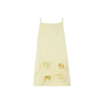 Self portrait Flower appliqué Mini Dress