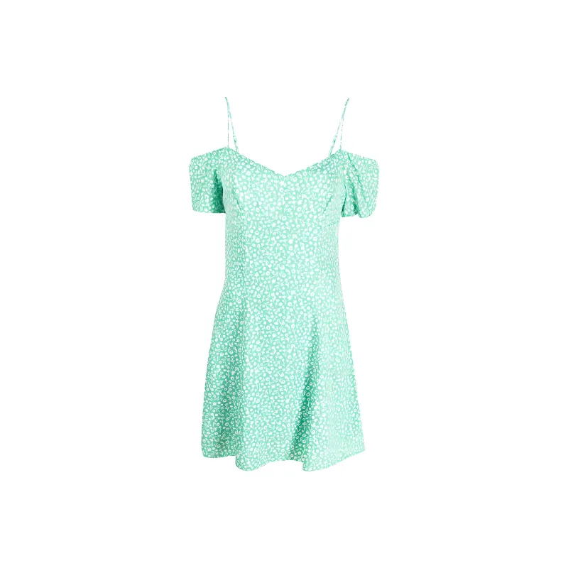 Calvin Klein Floral print Off shoulder Dress-0